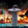 thumbnail image 2 of XZNGL Halloween Exquisite Crow Skeleton Resin Ornament - Beware Bird Bath, 2 of 9