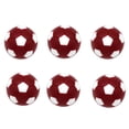 thumbnail image 1 of 6 Pcs Balles de Football Standard de Remplacement pour Table 1 1/4 Pieds' - Rouge Foncé, 1 of 8