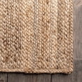 thumbnail image 4 of Aizza Trends 3x14 Ft Natural Jute Area Rug, Boho Chic Natural Jute Area Rug - Hand-Braided, Rustic Farmhouse Decor for Living Room Carpet,, 4 of 5