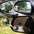 thumbnail image 2 of 2 Pcs Miroir à Angle Mort Réglable à 360 Degrés, Miroir à Angle Mort Rond de 2 Pouces en Verre HD Convexe pour Voiture pour Stationnement, Rétroviseur, 2 of 10