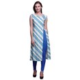 thumbnail image 1 of Bimba Printed Side Slit Straight KurtisForWomen Sleeveless Summer Kurta, 1 of 6