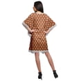thumbnail image 4 of Moomaya Robe Courte de Caftan de Plage, Robe de Couverture Imprimée, Kaftan pour Femmes, Tenue de Plage, Couverture, 4 of 4