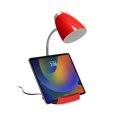 thumbnail image 4 of Simple Designs LD1002-RED Gooseneck Organizer Desk Lamp with iPad Tablet Stand Book Holder, Red, 4 of 7
