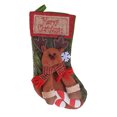 thumbnail image 2 of Cute Christmas Stocking Lints Portable Hanging Kids Present Tree Xmas Themed Replacement Decorative Washable Stylish Kids Gift Storage Bag Animal, 2 of 8