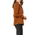 thumbnail image 3 of INSPIRE CHIC Women's Tie Neck Button Down Work Long Sleeves Blouse Shirts, 3 of 5