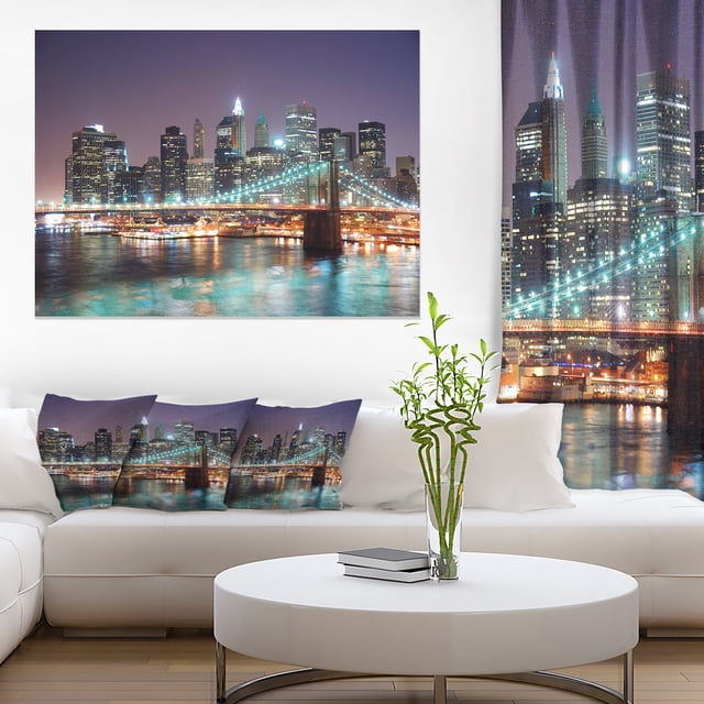 New York City Manhattan Skyscrapers - Cityscape Canvas Print