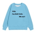 thumbnail image 4 of Hauts à Manches Longues pour Fillette Rabais Chemise pour Enfants T-Shirt Imprimé à Manches Longues T-Shirt Imprimé à Col Rond Hauts Courts Convenant aux Garçons et aux Filles de 1 à 12 Ans T-Shirts Chemise pour Bébé Bleu Pâle 7T, 4 of 4