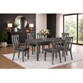 thumbnail image 4 of K-Living Modern Dining Room Furniture Set, 7-Piece Dining Table Set with Chairs in Grey, 4 of 7