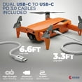 thumbnail image 4 of OXAA USB-C GaN Fast Charging Bundle for iOS & Android- Compact Charger with 2 Premium USB-C to USB-C Cables Compatible with laptops, iphones, Samsung, iPad & USB-C Enabled Devices, 4 of 7