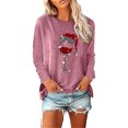 thumbnail image 1 of Hauts pour Femmes à Manches Longues Mode Décontractée pour Femmes Chandail en Molleton de Noël à Manches Longues Hauts Blouse à Manches Longues pour Femmes Chandails en Molleton de Noël Amusants pour Femmes Blouses à Manches Longues pour Femmes, 1 of 5