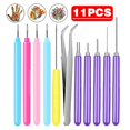 thumbnail image 2 of yuksok Paper Quilling Tools Slotted Kit Rolling Curling Needle Pen Decoration Different 11Pieces Tweezer, 2 of 9