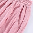 thumbnail image 4 of Lantern Pants for Girls, Loose Fit Ice Silk Sports Pants with Drawstring Waist, Mosquito-Proof, Breathable Polyester, Mid-Size 150 cm, Summer Long Pants, 4 of 5