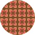 thumbnail image 1 of Ahgly Company Machine Washable Indoor Square Transitional Orange Area Rugs, 3' Square, 1 of 7