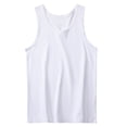 thumbnail image 2 of LOVZFMLL Tank Tops for Men's Fashion Comfy Solid Short Sleeve Round-Neck Regular Pullover Tank, 2 of 6