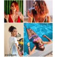 thumbnail image 4 of FEISEDY Fashion Designer Sunglasses Retro Small Petals Shape Arc Temple Design B2298, 4 of 6