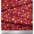 thumbnail image 2 of Soimoi Rayon Fabric Flower Watercolor Print Fabric by Yard 42 Inch Wide, 2 of 3