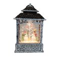 thumbnail image 3 of Temps de vacances 10In Polyresin Snowman Lanterne - Blanc, 3 of 5