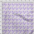 thumbnail image 4 of oneOone Polyester Spandex Violet Fabric Floral Sewing Craft Projects Fabric Prints By Yard 56 Inch Wide, 4 of 4