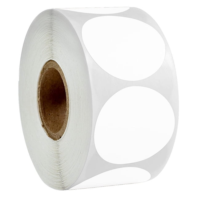 Liquidation! Sweet Home Farm Étiquettes Thermiques Adhésives Rondes Autocollantes Rouleau Multi-Usage pour Affaires Taille Unique Blanc