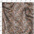 thumbnail image 3 of Soimoi White Silk Fabric Leopard Animal Skin Print Fabric by the Yard 42 Inch Wide, 3 of 6