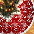 thumbnail image 4 of 35 Inch Christmas Tree Skirt Christmas Tree Bottom Decoration Tree Skirt For Merry Christmas Party Christmas Snowflake Decoration, 4 of 6