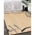 thumbnail image 2 of Ahgly Company Tapis d'Intérieur Carrés Abstraits Jaunes Unis, 6 Pieds Carré, 2 of 6