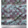 thumbnail image 1 of Soimoi Rayon Fabric Curve Diamond Geometric Print Fabric by the Yard 42 Inch Wide, 1 of 3