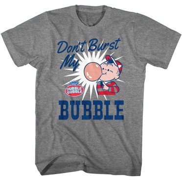Tootsie Rolls Tootsie Rolls Don't Burst Bubble Graphite Heather Adult T-Shirt 4Xl