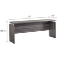 thumbnail image 2 of Pemberley Row Gray Steel Computer Desk Rectangular 72" Unassembled, 2 of 10