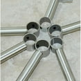 thumbnail image 3 of GROWTH TANK 2x Stainless Steel Wardrobe Pipe Lever Bracket Closet Rod Holder 150mm, 3 of 9