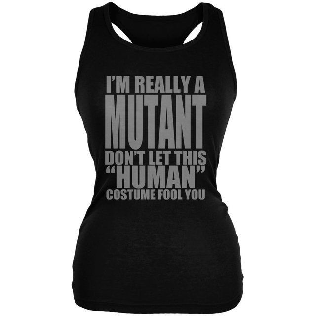 Halloween Human Mutant Costume Juniors Soft Tank Top