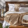 thumbnail image 4 of Collection Diamond Throw Coton Tissé 50x60 Noir, 4 of 8