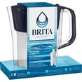 thumbnail image 2 of Brita Small 6 Cup Denali Water Filter Pitcher with 1 Brita Standard Filter, Made Without BPA, Black, 2 of 11