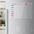 thumbnail image 1 of Magnetic Acrylic Calendar Board for Refrigerator, Monthly & Weekly Planner, Dry Erase Whiteboard, Home & Office Program Management, Clear, 1 of 6