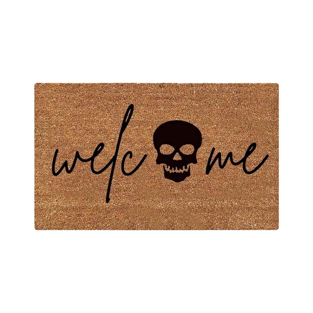Dvkptbk Halloween Bathroom Rugs Halloween Printed Carpet Non-slip Entry Door Entry Mat Absorbent Bathroom Kitchen Entryway Mat Halloween Decorations on Clearance