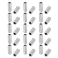 thumbnail image 1 of Unique Bargains 30pcs Metric M6 Thread Zinc Plated Hollow Pipe Nipple Lamp Repair Part 15mm Long, 1 of 2