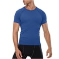 thumbnail image 1 of Kaemgyyd Compression Shirt Men Breathable Short Sleeve Slim Athletic Sports Undershirt Quick-Dry Stretch Running Workout Tops, 1 of 4