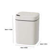 thumbnail image 3 of Chmadoxn Garbage Can, Trash Can Touchless Bathroom Trash Can.6 Gallon Automatic Motion Sensor Rubbish Can With Lid Water Proof Narrow Small Garbage Bin Sensor trash can, 3 of 7