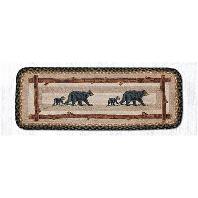 Capitol Importing 59-TR116MB 13 x 36 in. Mama & Baby Bear Oblong Table Accents Rug