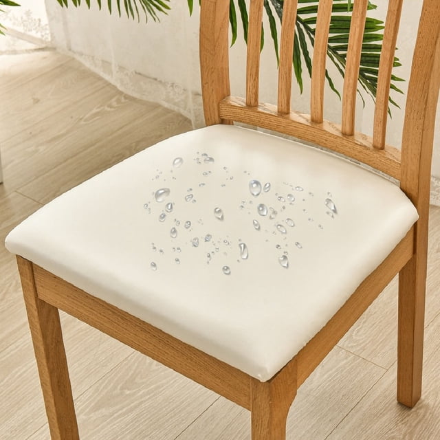 Birdeem Leather Seat Covers, High Chair Cover, Solid Color Brushed High Elastic Chair Cover Soft and Comfortable Chair Seat Cover -Proof And- Chair Slipcover Suitable for Dining Chair
