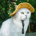 thumbnail image 1 of Pet Fisherman Hat Corduroy Fabric Adjustable Sun Cap With Ear Holes XS XL Sizes All Seasons Adjustable For Dogs With Drawstring And Breathable Design, 1 of 2