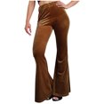 thumbnail image 1 of Birdeem Mode Femmes Pantalon Confortable Uni Décontracté à Pattes d'Éléphant Pantalon Taille Haute, 1 of 7