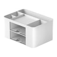 thumbnail image 1 of veasfak Organizer Pencil Storage Box with Drawers Multifunctional for Home Decor Desktop White, 1 of 9