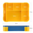 thumbnail image 4 of Lunch Containers for Lunch Box Bento Box with 6 Compartment,Leak-Proof Childrens Lunch Box Snack Containers Can Be Microwave Dishwasher Freezer Safe. Bento Box Lunch Box, 4 of 9
