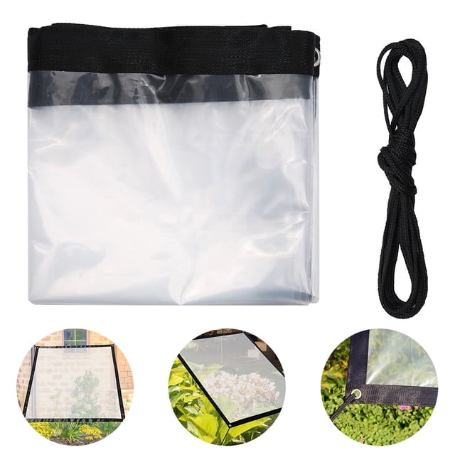 AMERTEER 1 Paquet Bâche Transparente Imperméable pour Serre Bâche Transparente Imperméable Résistance au Gel Chaud Protection des Plantes Housse