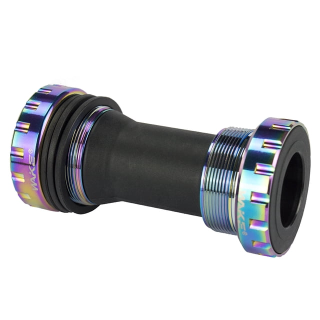 Lightweight Aluminum Alloy Bike Bottom Bracket T001 - Precision Bearing, Clear Thread, Easy Installation (Right/Left Marked) - Fits 1.37'' Thread, 24mm Inner Diameter, 68-73mm Frame Five-Way -