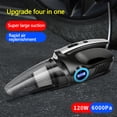 thumbnail image 4 of Special Discount, Carestrong Handheld Household Vacuum Cleaner,Portable Strong Suction Heat Dissipation with LED Lights LCD Display Car Vacuum Cleaner Inflator Pump|ABS,Black,PENDANEM, 4 of 9