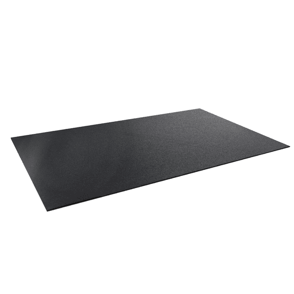 Rubber King Black 4 ft. x 6 ft. x 0.275 in. Rubber Fitness Utility Mat