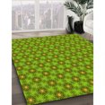 thumbnail image 3 of Ahgly Company Tapis d'Intérieur Lavable en Machine Carré Vert, 6 Pieds Carré, 3 of 7