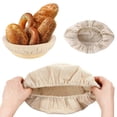 thumbnail image 1 of Dvkptbk Baking Tools Round Bread Proofing Basket Cloth Liner Sourdough Banneton Proofing Cloth Natural Rattan Baking Dough Basket Cover Kitchen Gadgets on Clearance, 1 of 5